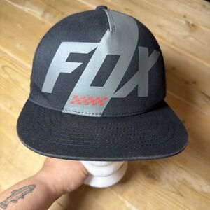 Fox Racing Scalene Adjustable Snapback Hat Cap Black True Motocross Flat Bill